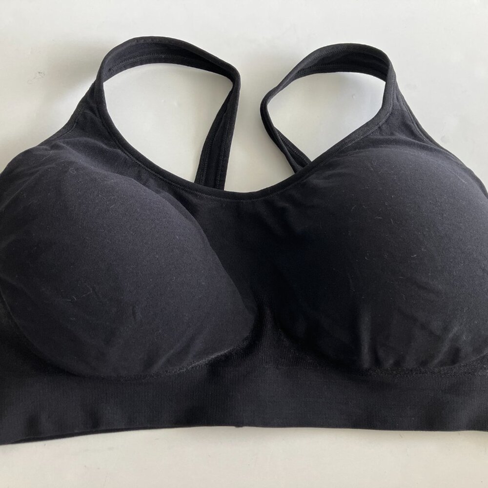 Truekind Daily Comfort Wireless Shaper Bra in Black size 3XL style 10022